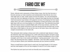 Guideline Fario CDC WF -perhosiima -VapaHunting kauppa Fario CDC WF2
