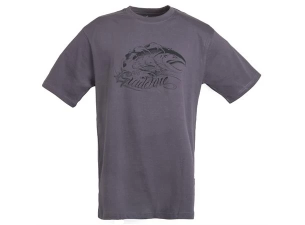 Guideline Angry Salmon ECO T-paita, Charcoal 3 Guideline Angry Salmon ECO T-paita, Charcoal